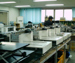 影格科技数字喷墨平板打印机生产车间一角